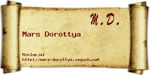 Mars Dorottya névjegykártya